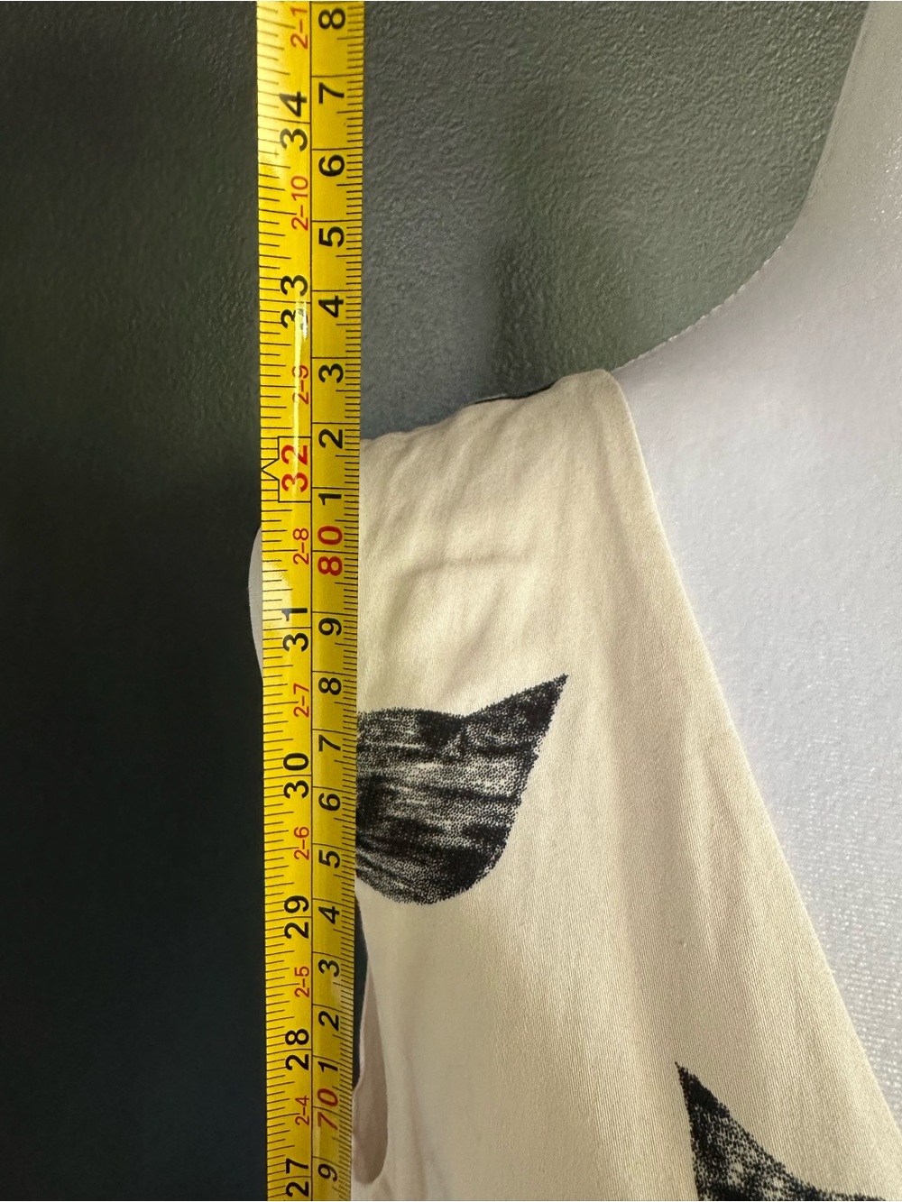 Anthropologie Leah Reena Goren Feline Karma Cat Print Dress Size 8 Cotton - Picture 7 of 11
